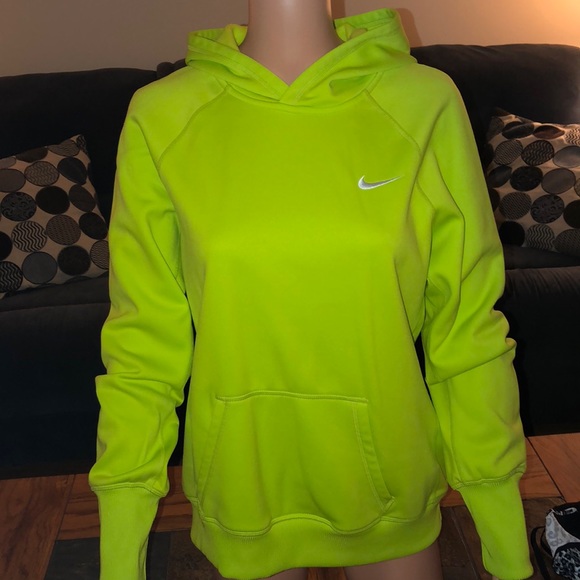 lime green nike pullover